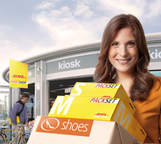 logo DHL shop